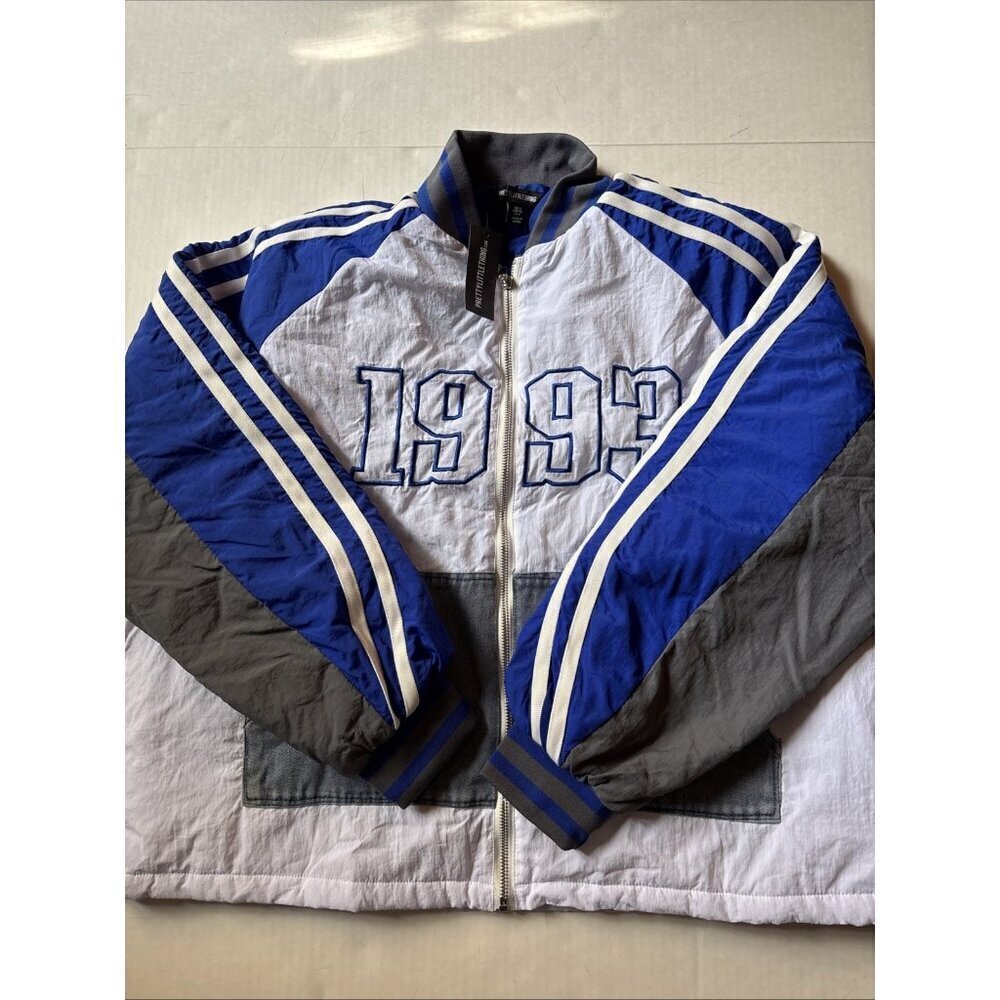 pretty little thing blue 1993 Puffer Jacket Size 8 Medium NWT - Picture 3 of 8